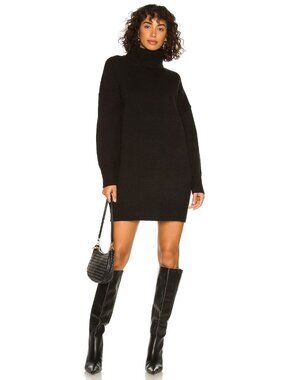ALL THE WAYS Monica Sweater Dress in Black